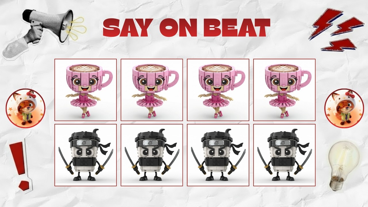 Say The Word On Beat Challenge | Level 1 - 5 | Level Easy to Insane