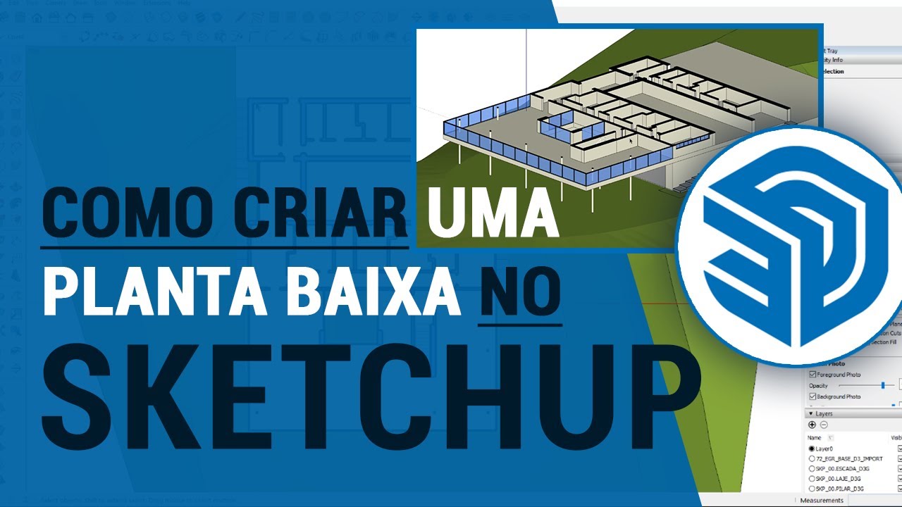 COMO CRIAR UMA PLANTA BAIXA NO SKETCHUP?