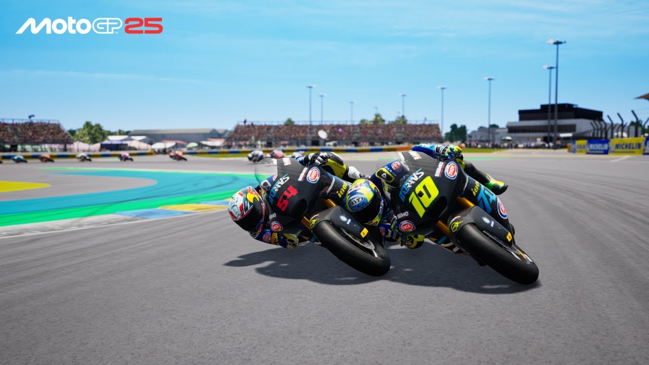 AGRESIF !!! VEDA EGA PRATAMA SALING SIKUT DENGAN RIVAL DI GP LE MANS MOTO2 - MotoGp 25