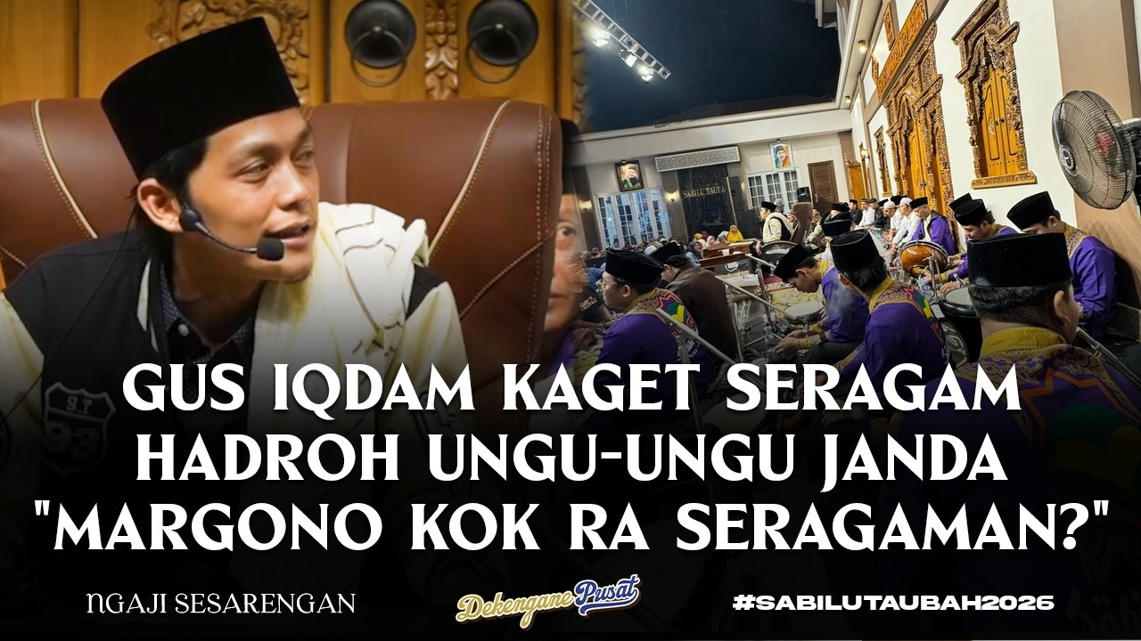 NGAKAK! Gus Iqdam Kaget Hadroh ST Seragaman 'Ungu Janda': Margono Endi? Kok Nyempal Dewe!