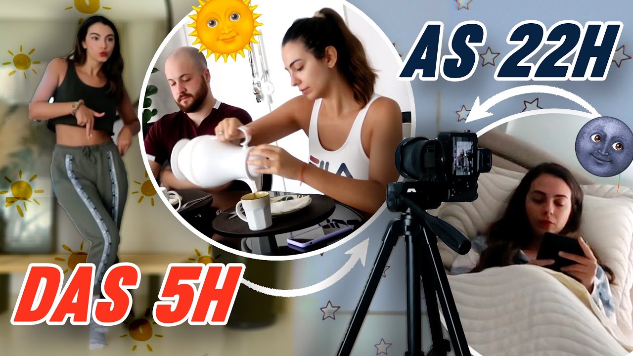 Vlog: TUDO que eu faço NO MEU DIA desde as 5 da MANHÃ! 🌞🌚