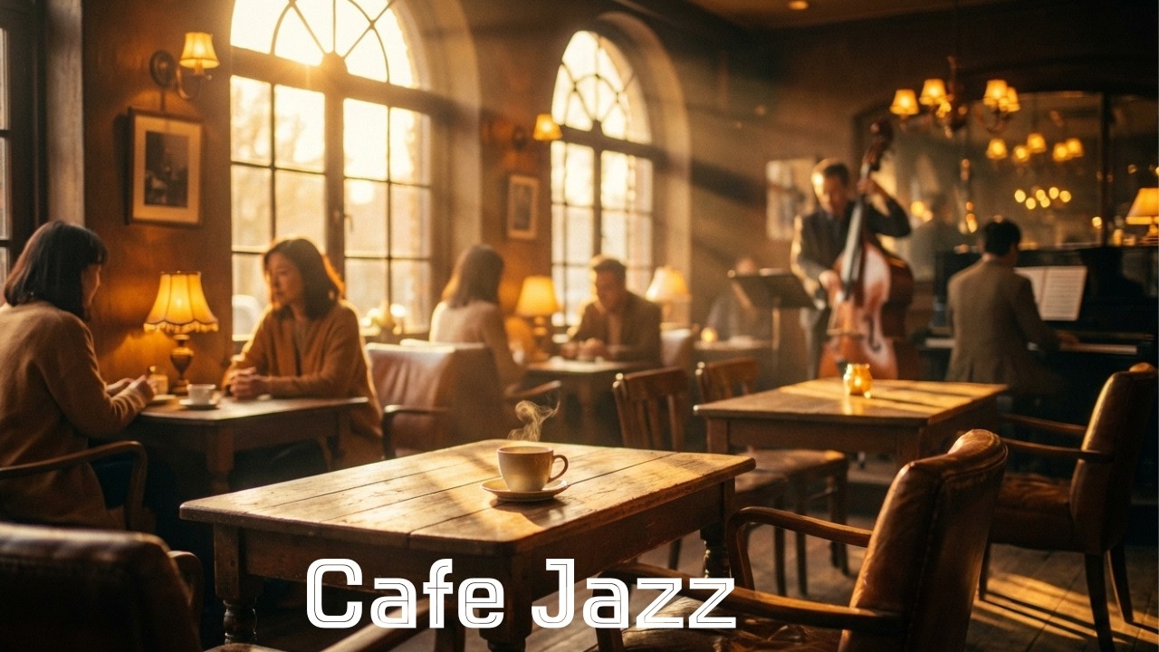 Smooth Jazz Cafe ☕ Relaxing Background Music for Study, Work & Relaxation (1 Hour)