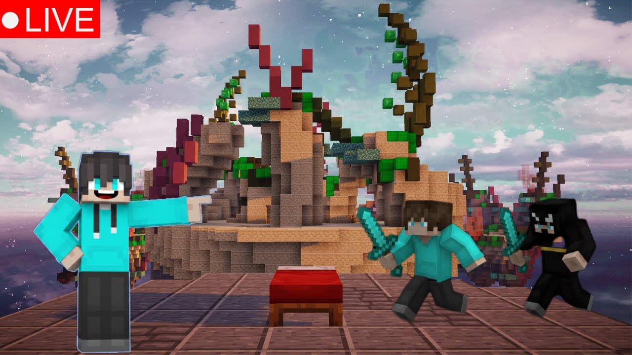 Playing Bedwars With Subscribers 👍🏻💞 || AJAO SATH ME KHELTE HAI