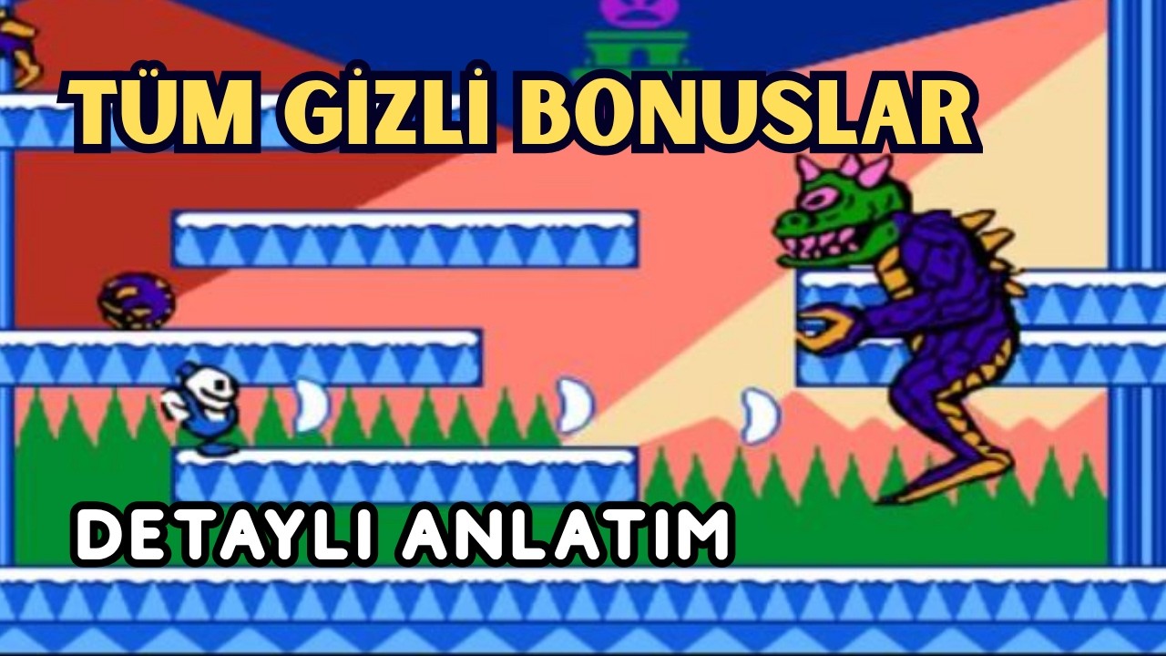 Snow Bros: Tüm Gizli Bonuslar ve Gizli Oyun Modu! ❄️ | Sırları Keşfet