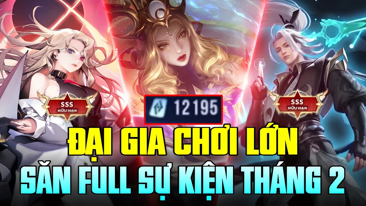 Liên Quân Đầu Năm  Dùng 12000 Quân Huy Săn 4 Skin 4 Skin Lauriel, Tulen, Veres, Ilumia tháng 2