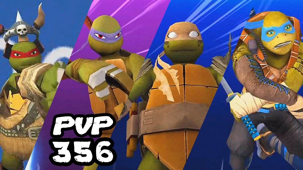 TMNT Legends PVP​​ 356 (Donatello Legend, Mikey Vision, Leonardo Movie, Raphael LARP)