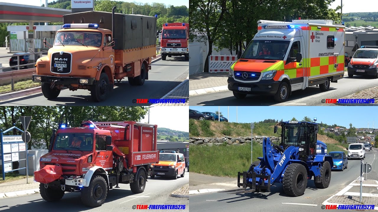 [Katastrophenschutzübung des Landkreises Limburg-Weilburg] Explosion mit Gefahrgut in Waldernbach