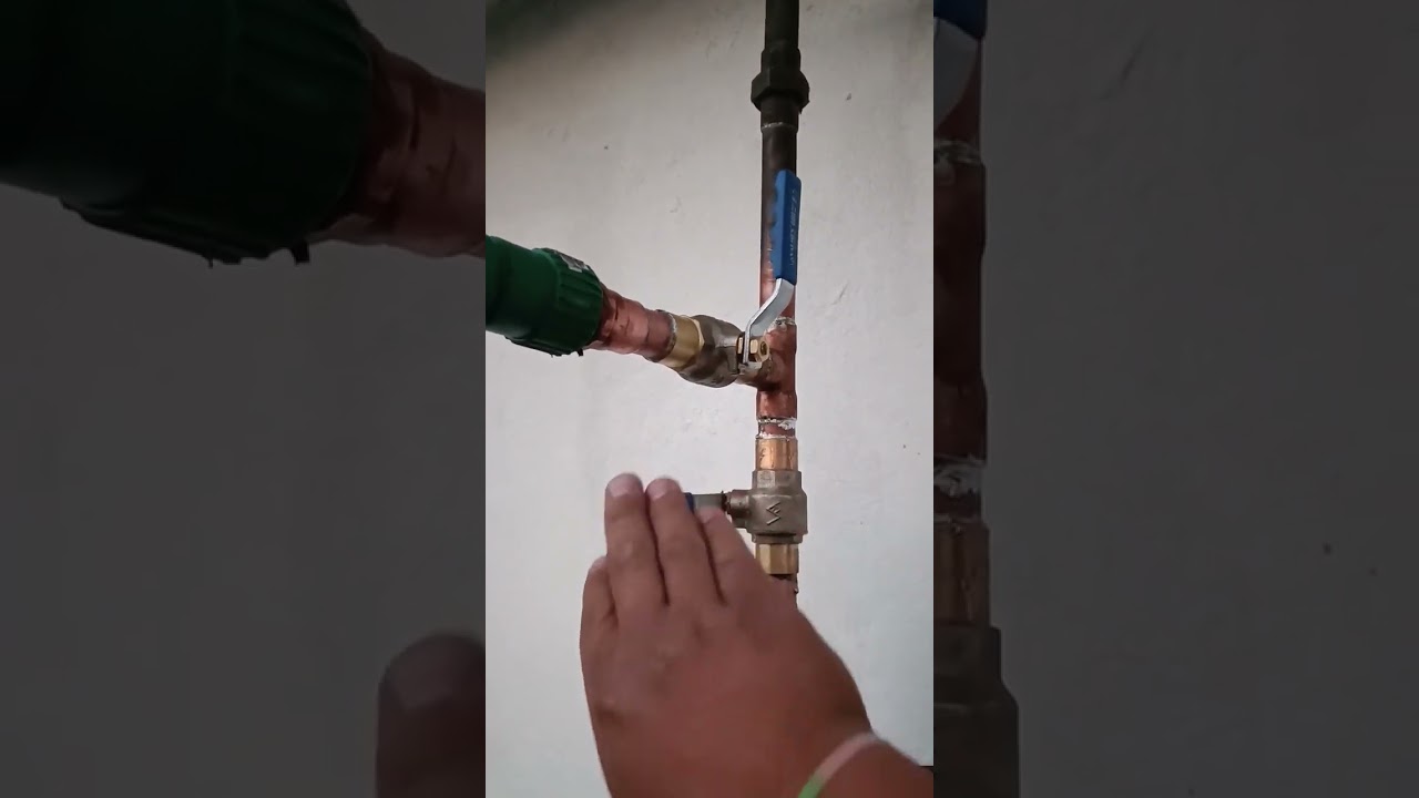 como hacer el bypass calentador solar con calentador de gas !!