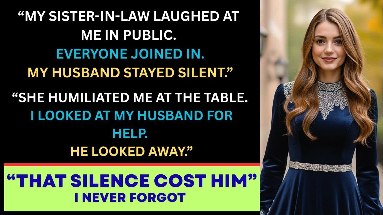 My Husband Let His Sister Humiliate Me in Public — He Never Expected My Revenge