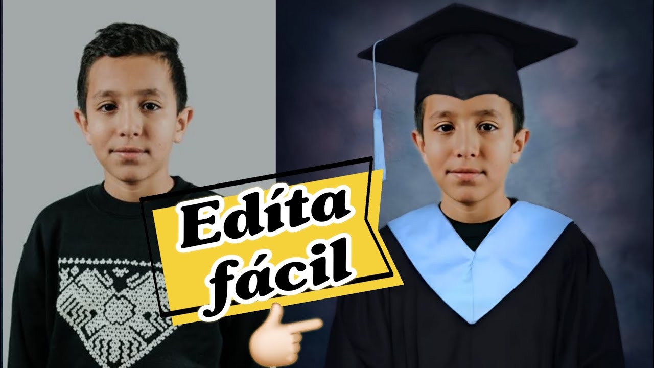 Cómo editar una foto para graduación 👨🏻‍🎓📜✨️