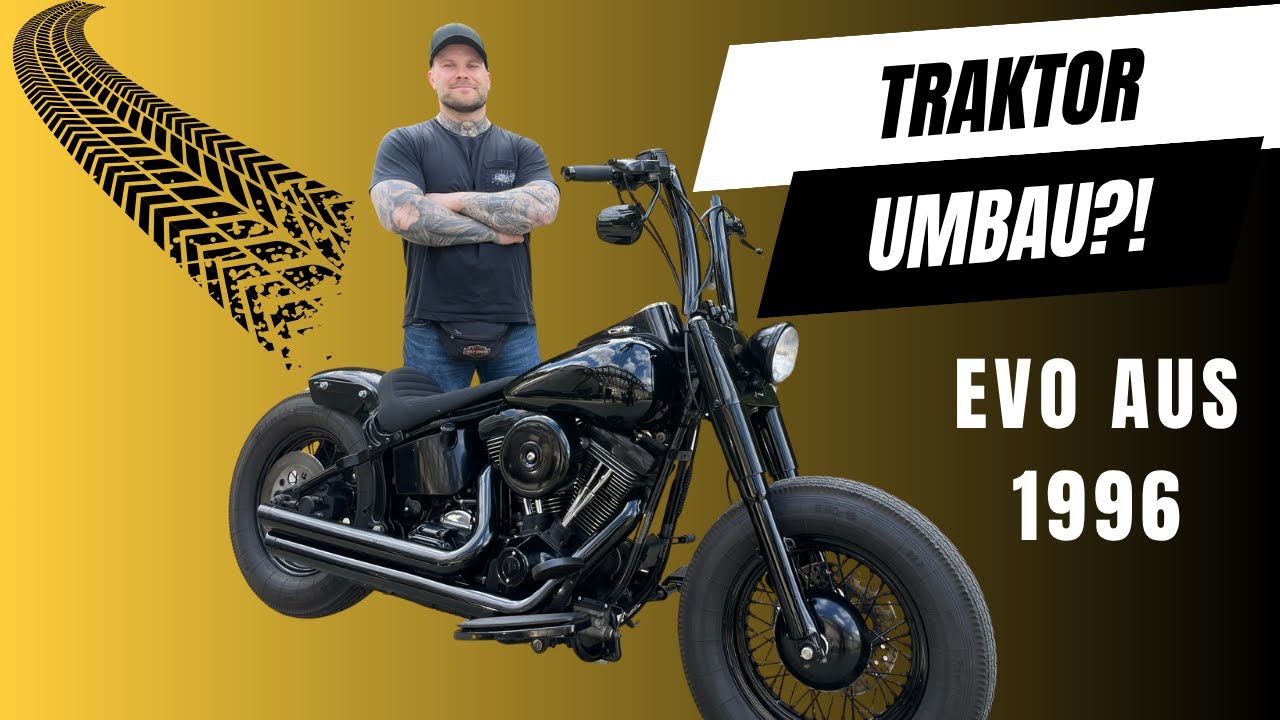 BikeCheck#008: Harley Davidson Evo aus 1996 mit Traktorreifen . Softail Umbau Oldschool vs Newschool