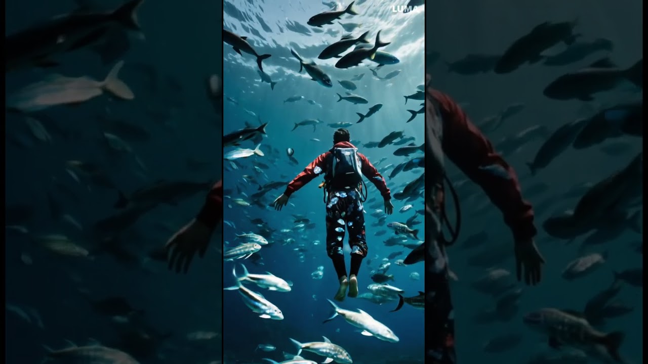 🌊✨ Dive Into a World Where Ocean Meets the Impossible | Breathe Underwater & Swim with Glowing Fish