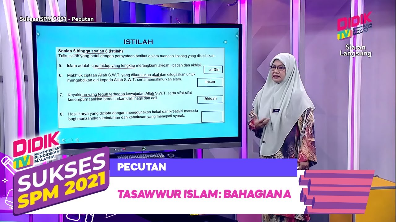 Sukses SPM (2021) - Pecutan | Tasawwur Islam: Bahagian A