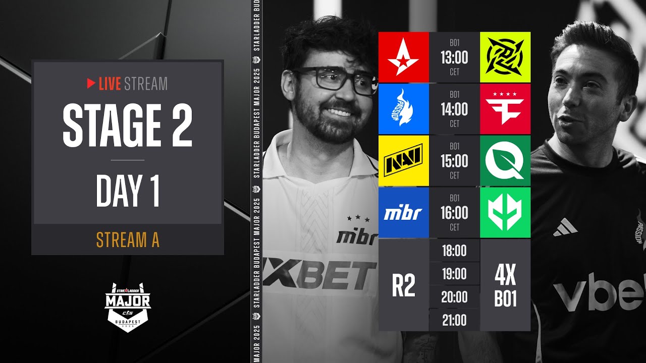 English Stream A | StarLadder Budapest Major 2025 - Stage 2 - Day 1