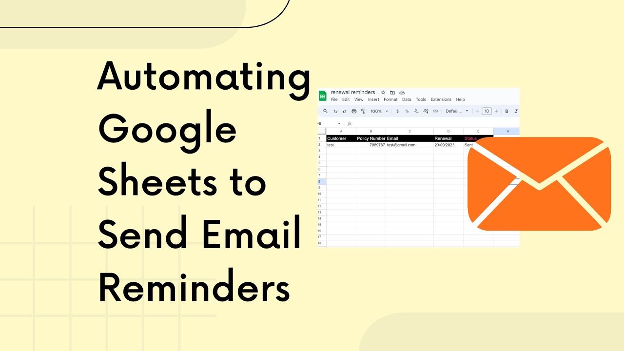 Automate Renewal Reminders with Google Sheets | Step-by-Step Tutorial
