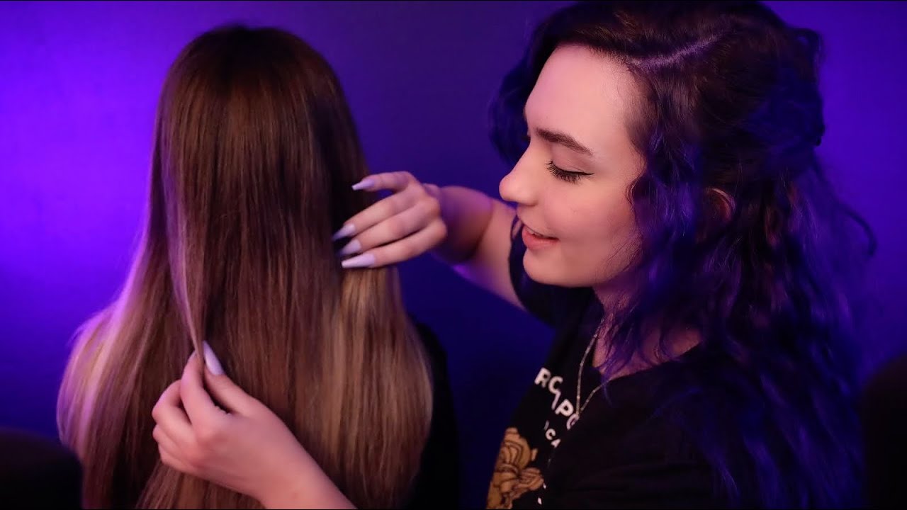 Real Person Hair Play ♡ Brushing My Sister's Hair ♡ ASMR ♡ ft. ​⁠@KealaASMR