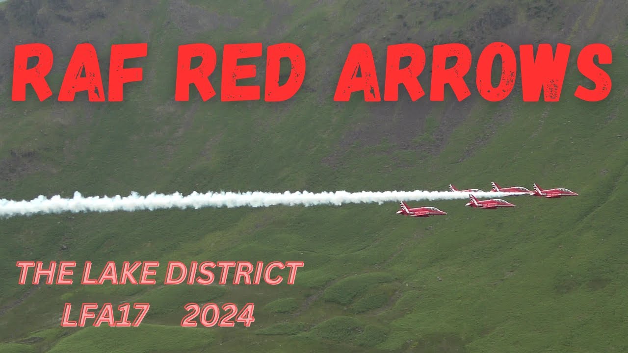 Smoke On! The Red Arrows Transit North In Style Through The Lake District Cumbria LFA17 2024 [4KUHD]
