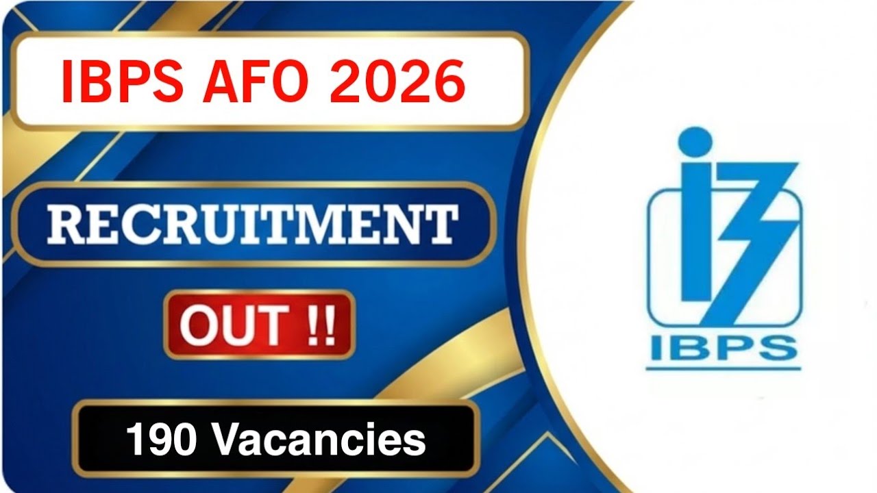 IBPS AFO Recruitment 2026 | Notification Out | Full Explaining in Details | MDE
