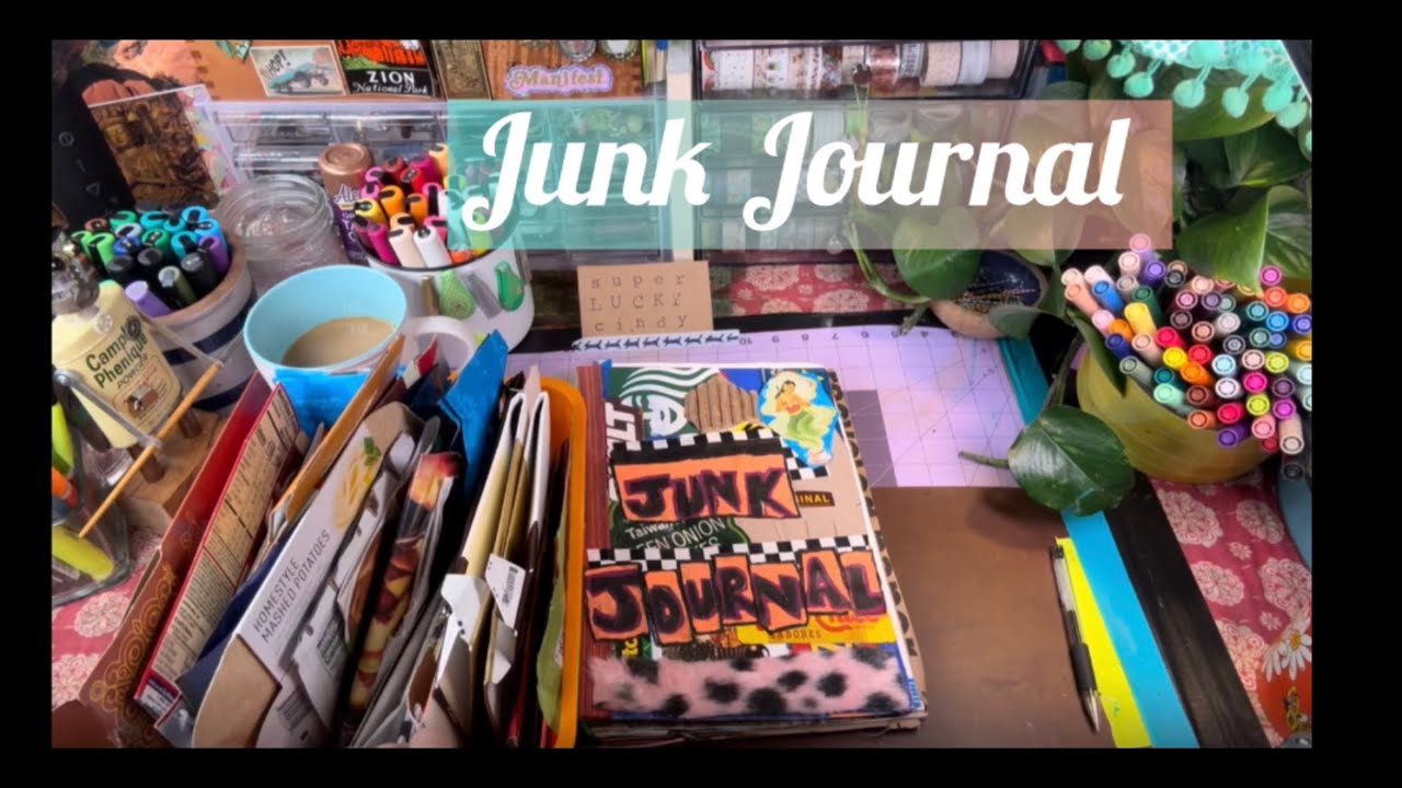 Junk Journal Along With Me! -I Reached 1,000 Subscribers!!❤️❤️❤️
