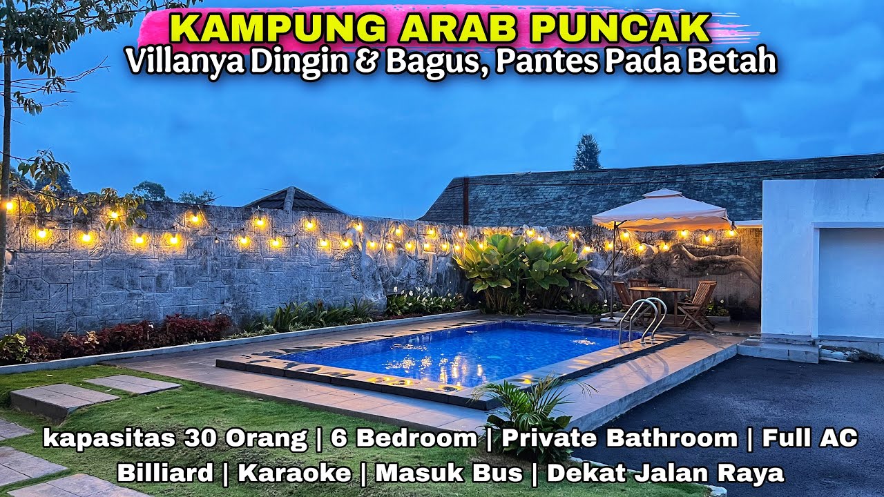BARU TAU‼️ADA VILLA MURAH DI KAMPUNG ARAB DENGAN PRIVATE POOL AESTHETIC | VILLA FIORENZA PUNCAK