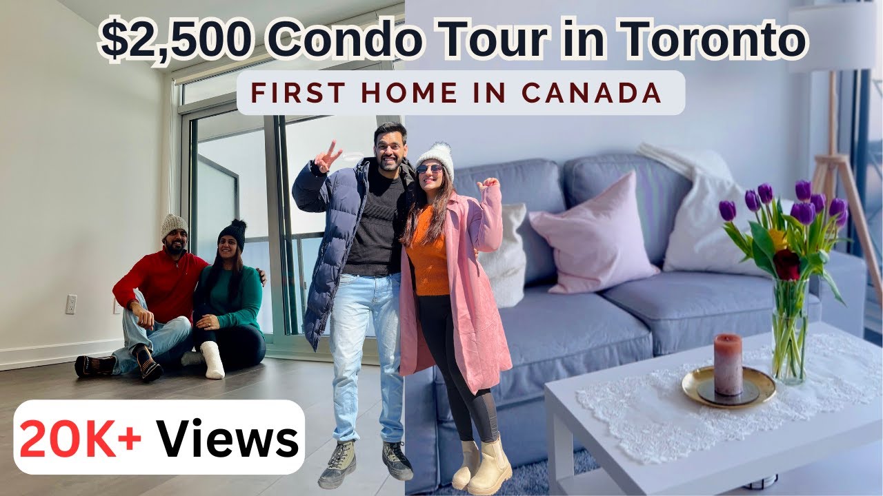 OUR CONDO APARTMENT TOUR in Toronto, Canada | What $2500 gets you in 2023 in Toronto.