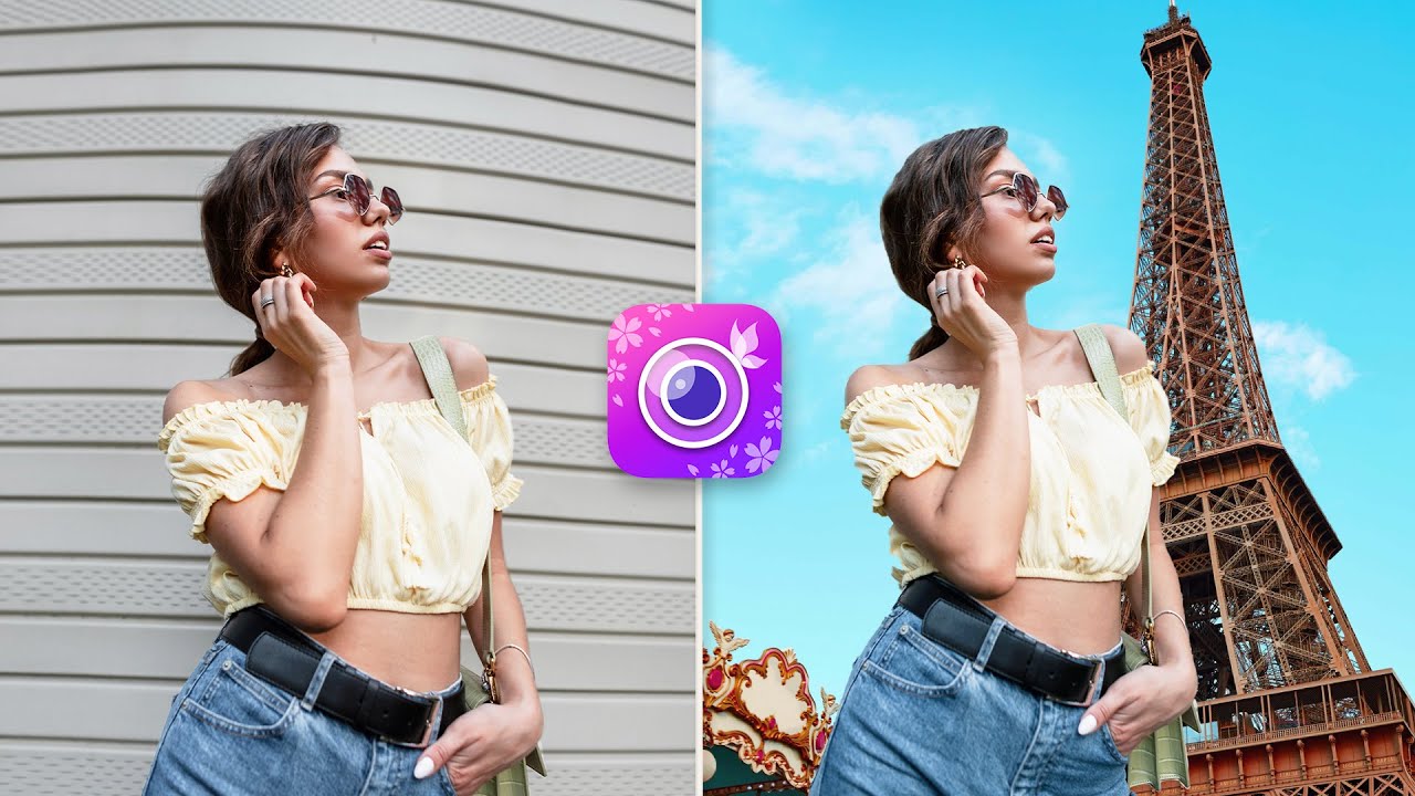 How to Remove & Change Your Photo Background Easily 💜 Easy Selfie Ideas | YouCam Perfect
