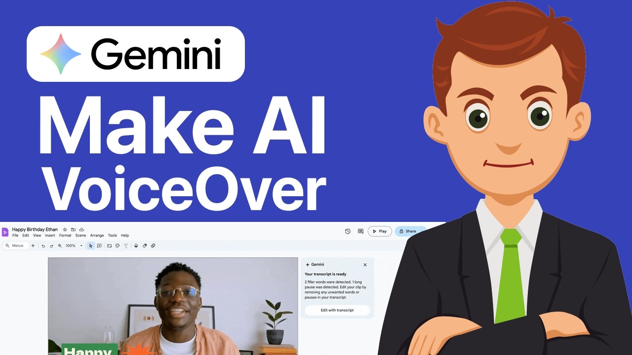 How To Make AI Voiceover Using Gemini In Google Vids | Step By Step