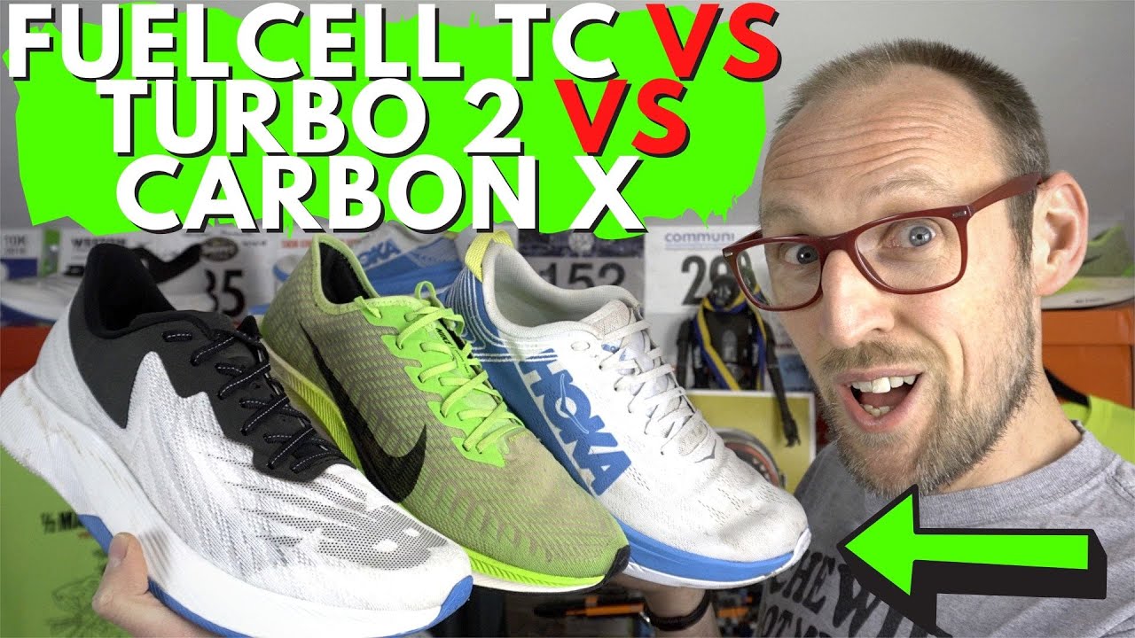 New Balance Fuelcell TC vs Hoka Carbon X vs Nike Pegasus Turbo 2 | Tempo shoe shootout | eddbud
