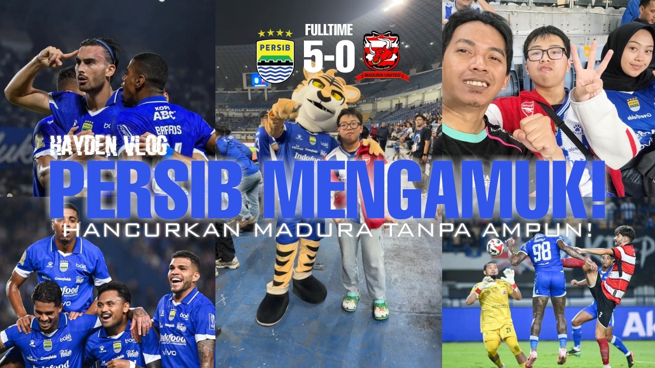 TELAH TERJADI PEMBANTAIAN DI STADION GBLA! PERSIB 5-0 MADURA PERSIB MAKIN KOKOH DI PUNCAK KLASEMEN!