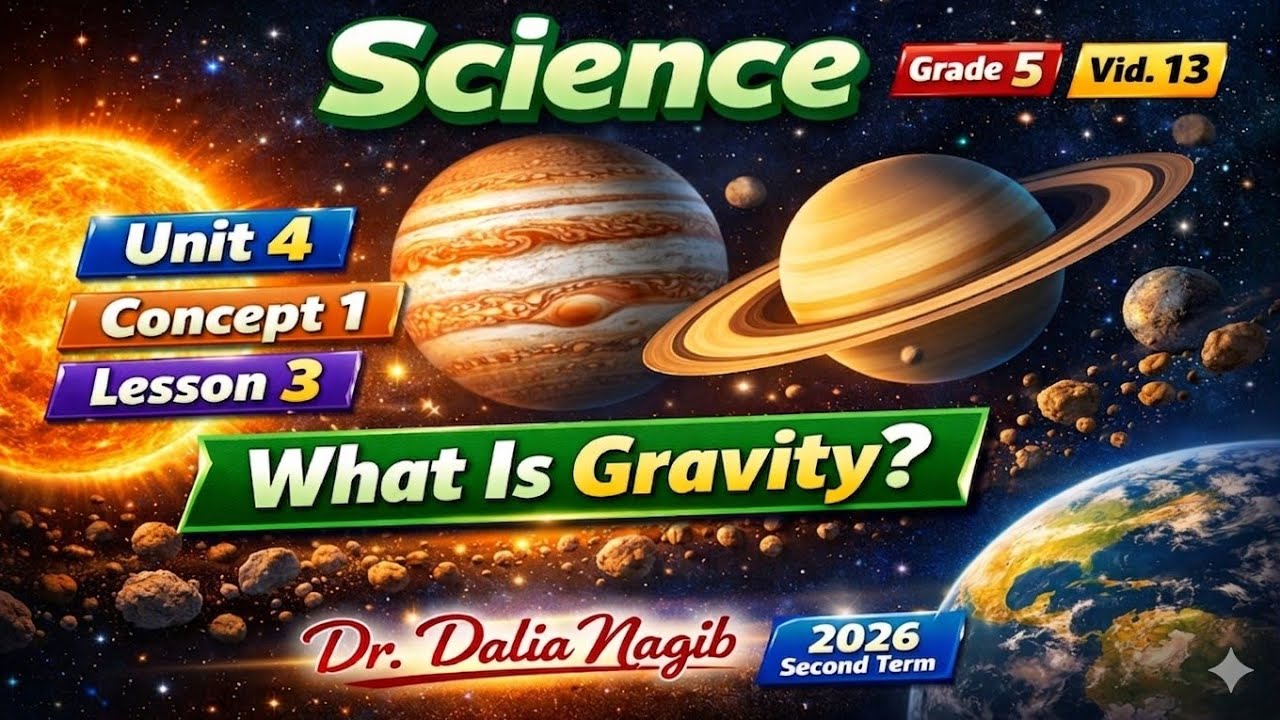 ساينس خامسة ابتدائى ترم ثانى  𝐒𝐜𝐢𝐞𝐧𝐜𝐞 𝐆𝐫𝐚𝐝e 5  𝐔𝐧𝐢𝐭 4  𝐂𝐨𝐧𝐜𝐞𝐩𝐭 1  𝐋𝐞𝐬𝐬𝐨𝐧 3
