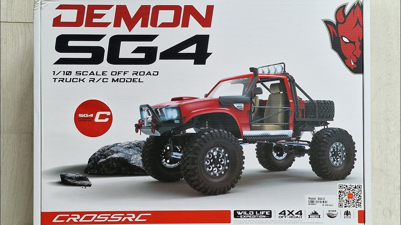 CROSSRC, DEMON SG4 C     rozpudełczenie   unboxing