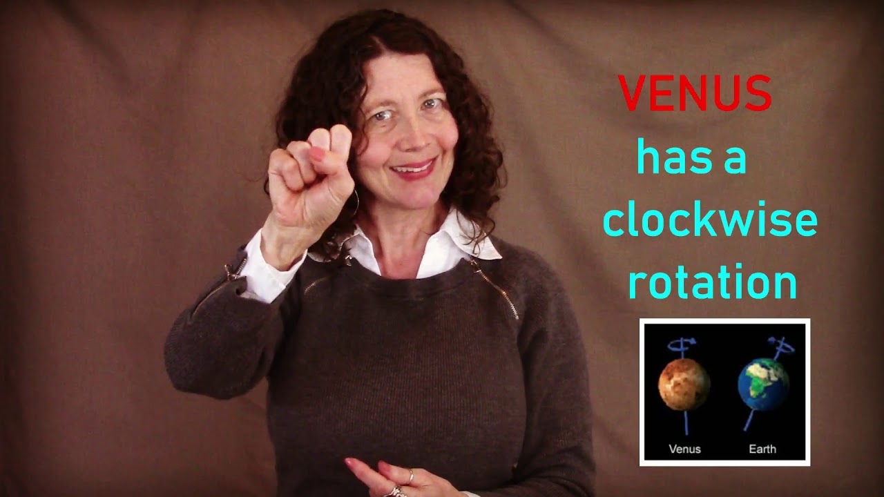 ASL Solar System terms: ORBIT, AXIS, TILT, ROTATION with Interpreting demo