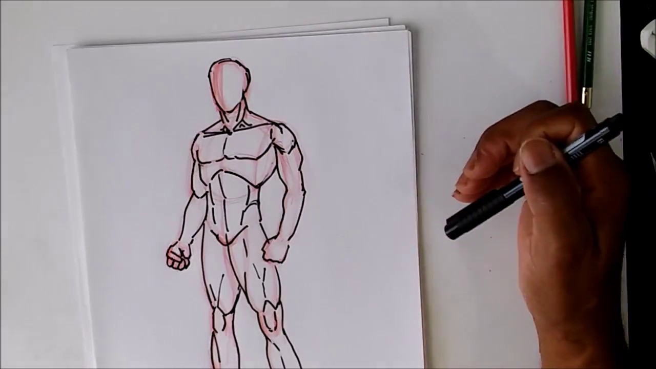 Как нарисовать мужское тело. Так ПРОСТО
