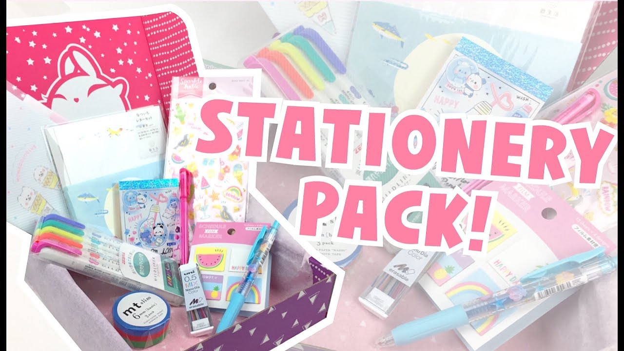 NEW MILDLINERS, KAWAII MEMOS, WASHI TAPE, STICKERS + MORE! | Zenpop Stationery Pack July 2019 ♡