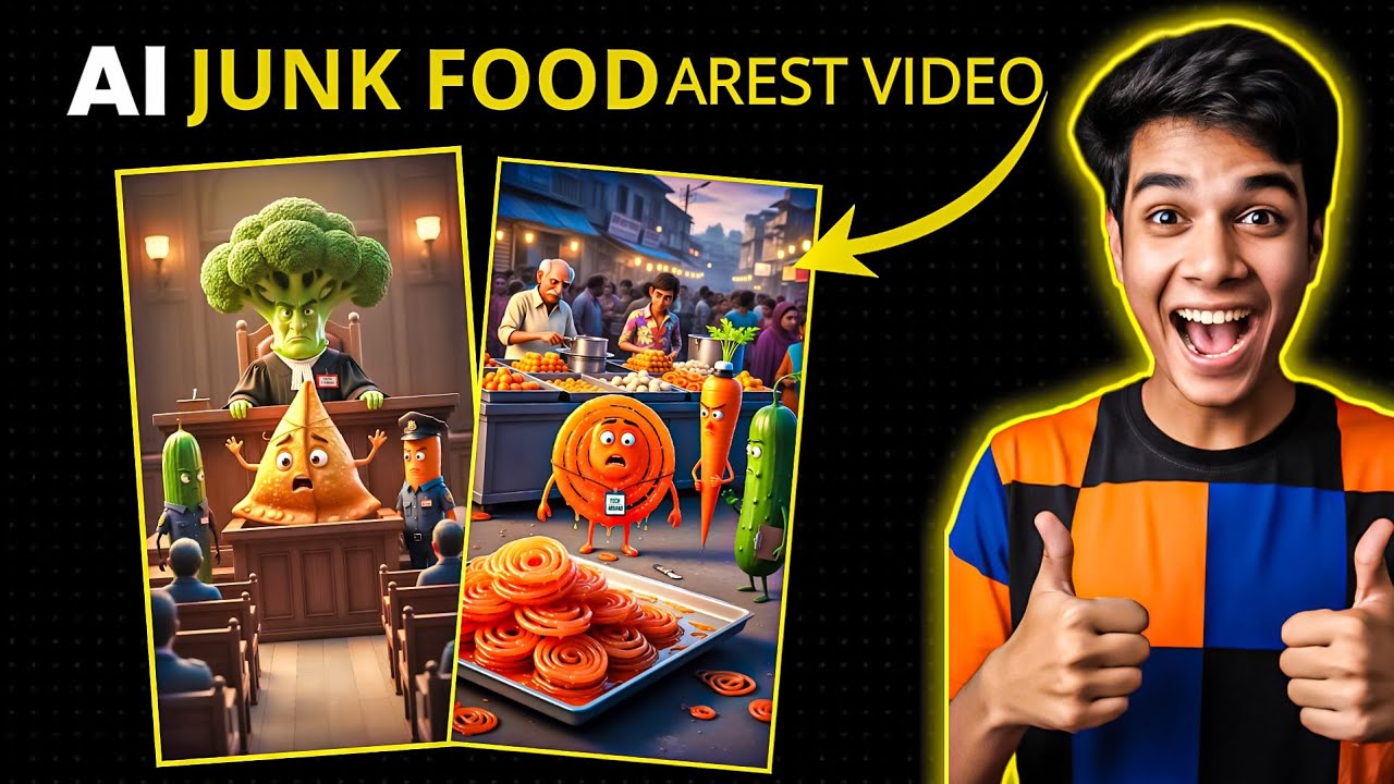 How To Create AI Junk Food Arest Video | Ai Video Kaise Banaye free | 