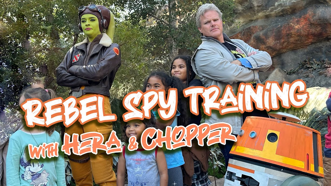 Hera Syndulla & Chopper at Disneyland - Rebel Spy Training!