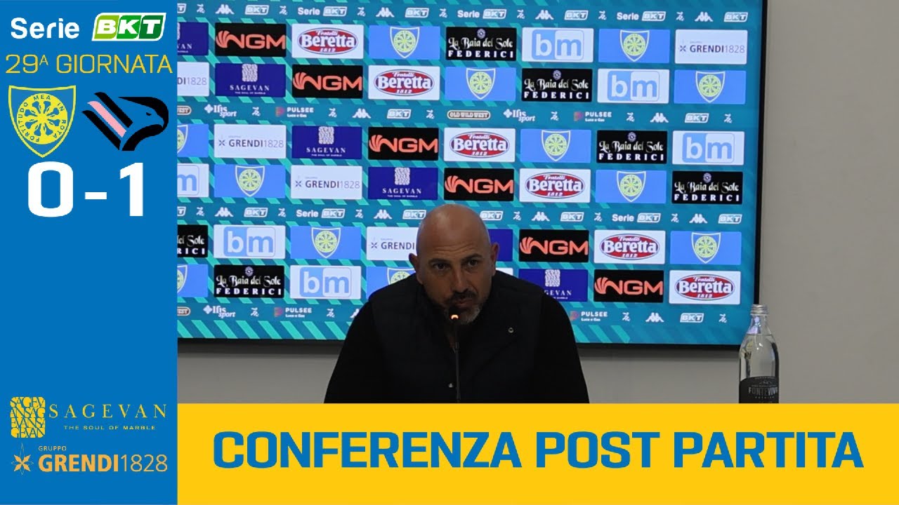 Serie BKT, La conferenza post partita di Carrarese - Palermo (0-1)