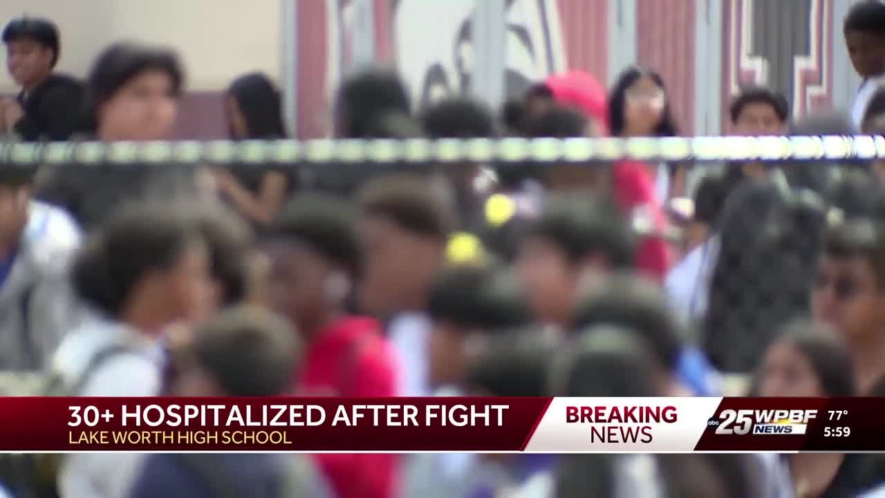 Dozens sent to hospitals after pepper spray used to break up fight at Lake Worth High School