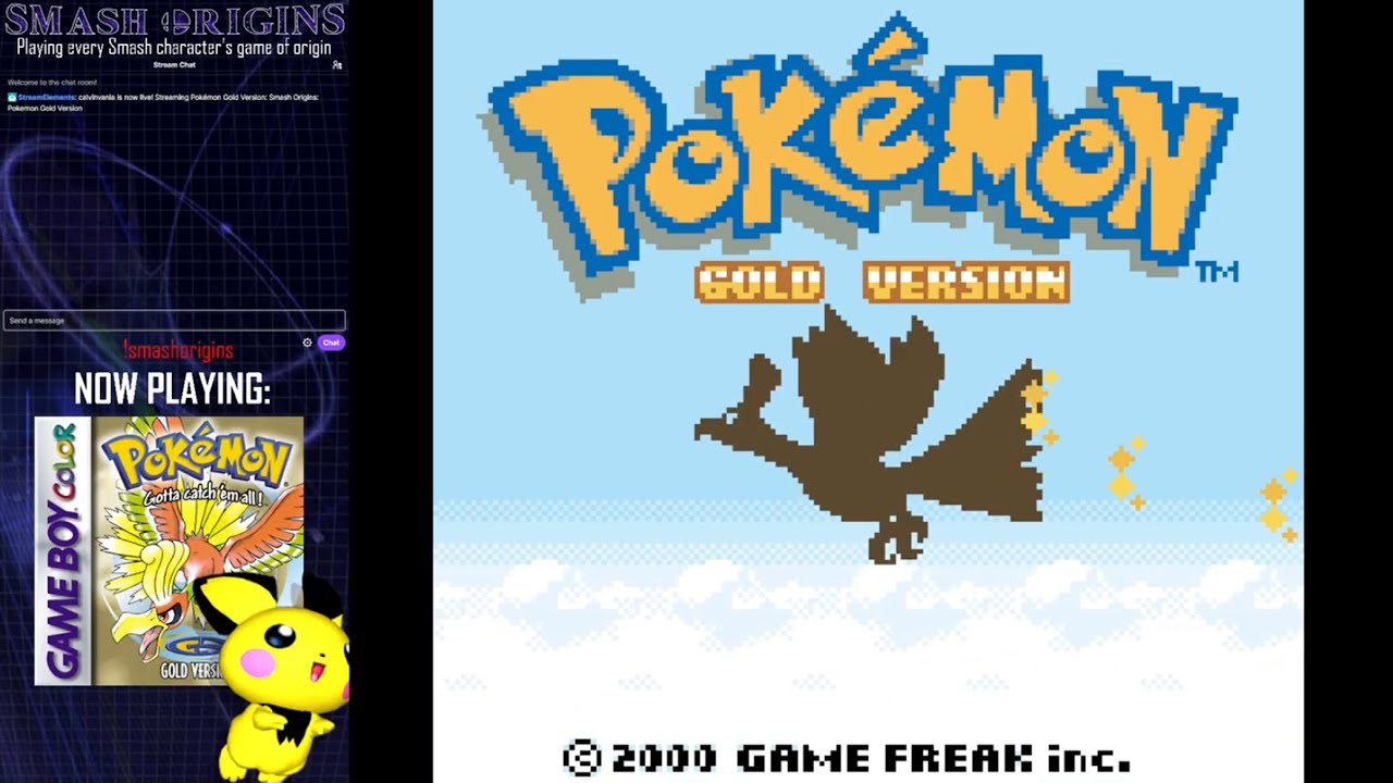 Smash Origins - Pokémon Gold Version (Part 1) [full stream]