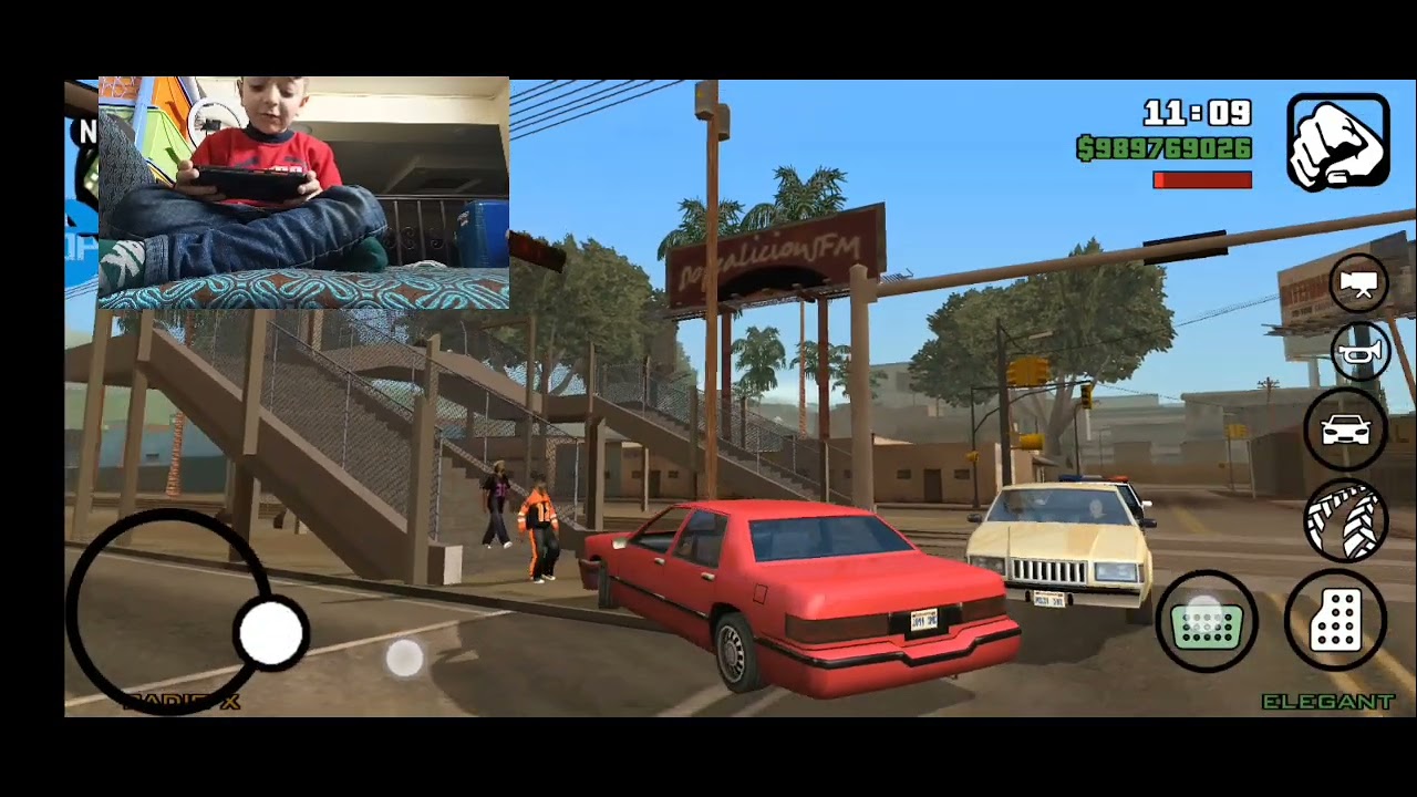 لعبه جيتي اي سا اندرياس استغلنا شرطي 🚓