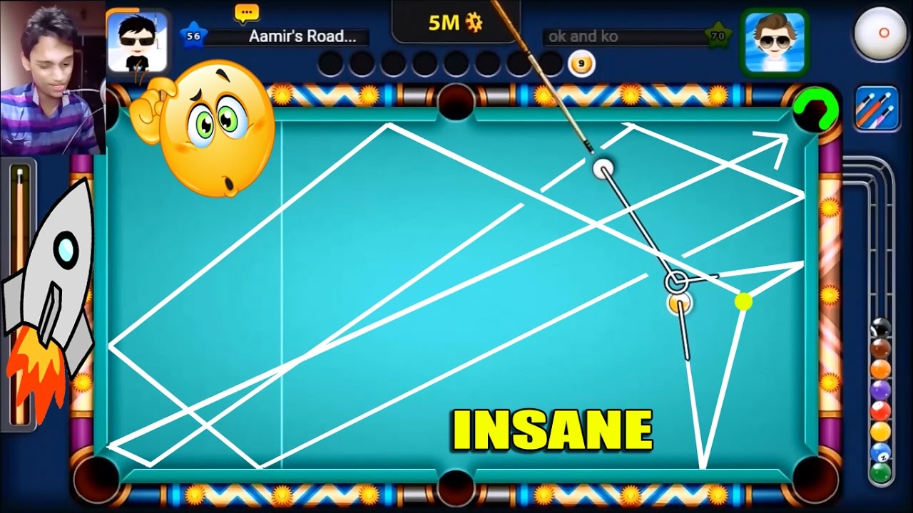 BEST SHOT EVER SEEN IN MIAMI BEACH ? 8 Ball Pool- Aamir's Road All-In Match [Increasing Coins]
