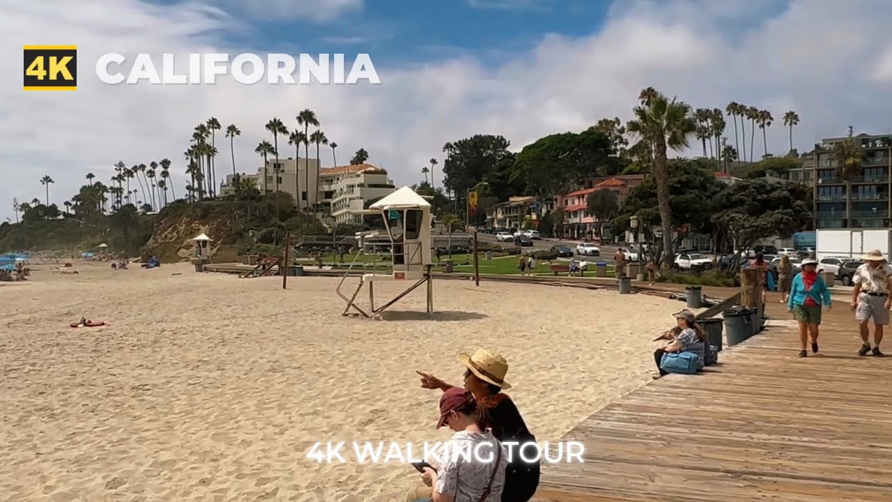 [4k] Laguna Main Beach Walk