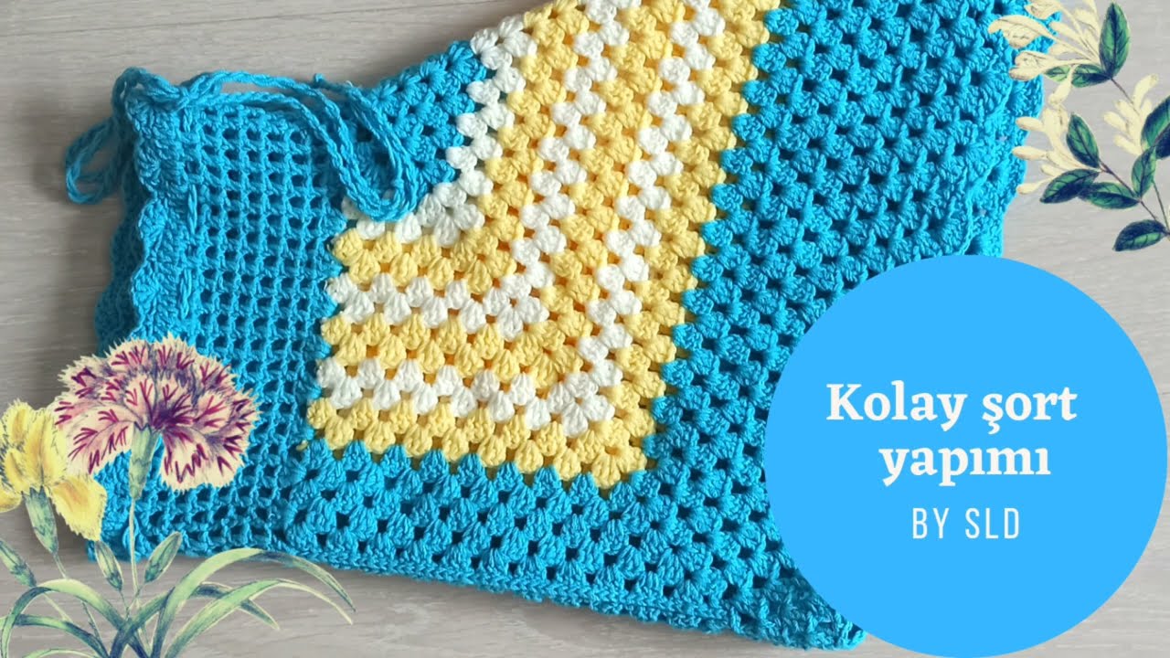 kolay şort yapımı- tığ işi şort nasıl yapılır?
