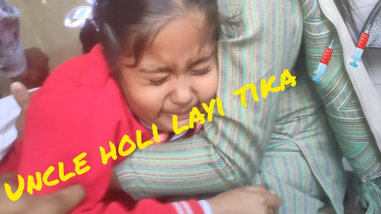 Uncle holi layi tika 💉💉😂😂.                                 #punjabivlogs #viralvideo