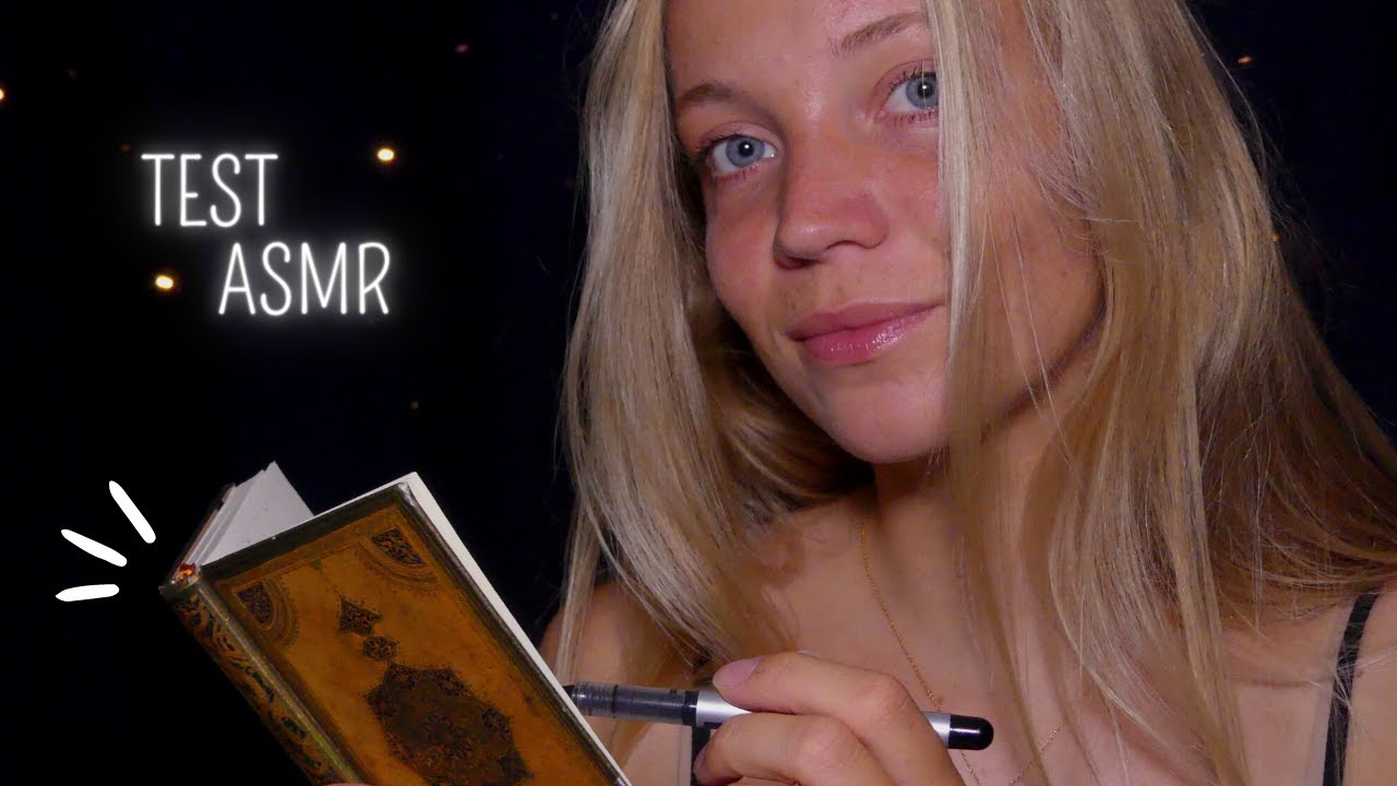 ASMR ROLEPLAY I Je teste ta sensibilité ASMR avec pleins de triggers (visuel, tapping, scratching..)