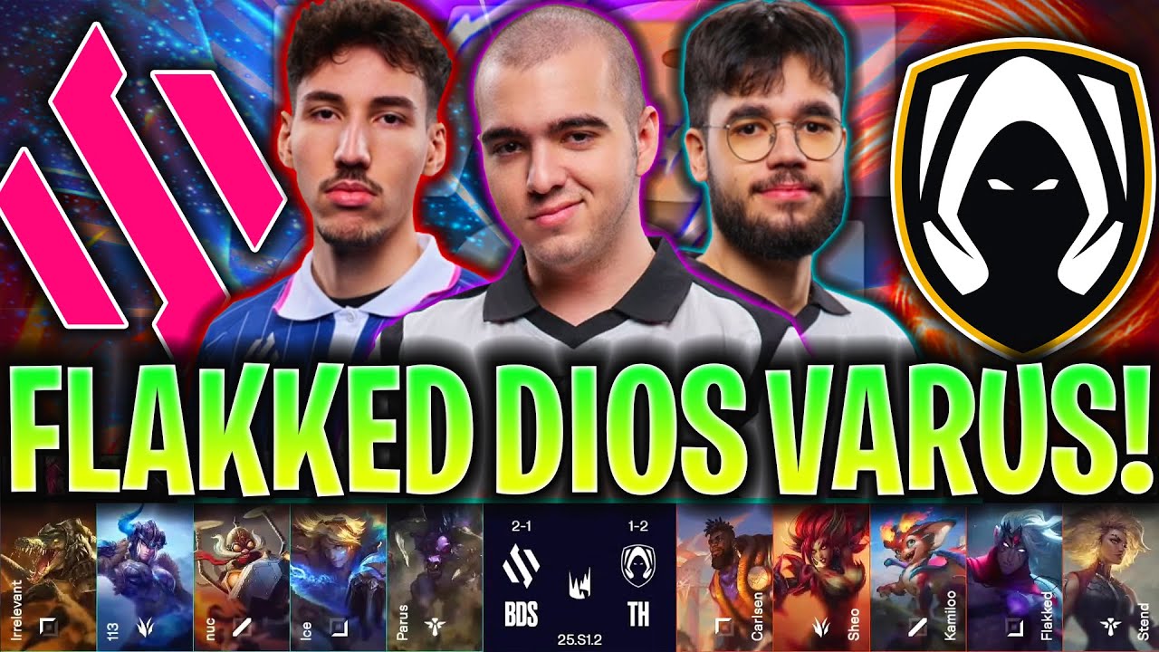 FLAKKED MODO DIOS CON VARUS EN LA LEC! | BDS vs TH PARTIDA COMPLETA LEC INVIERNO 2025 LVP