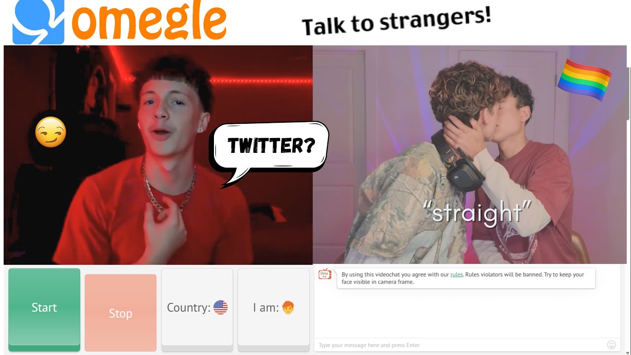 Поцелуй натуралов на розыгрыше Omegle (Мы этого не ожидали...)