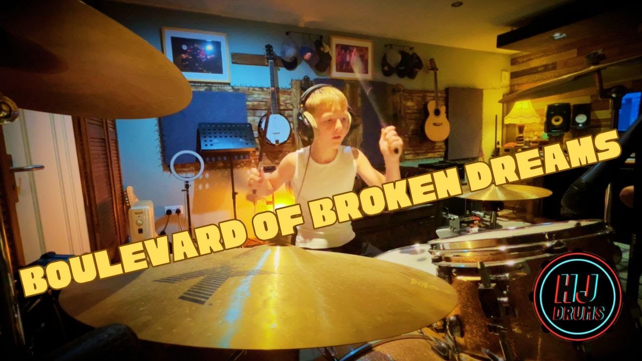 9 Year Old Drummer Plays 'Boulevard of Broken Dreams' by Green Day | Harry Judd