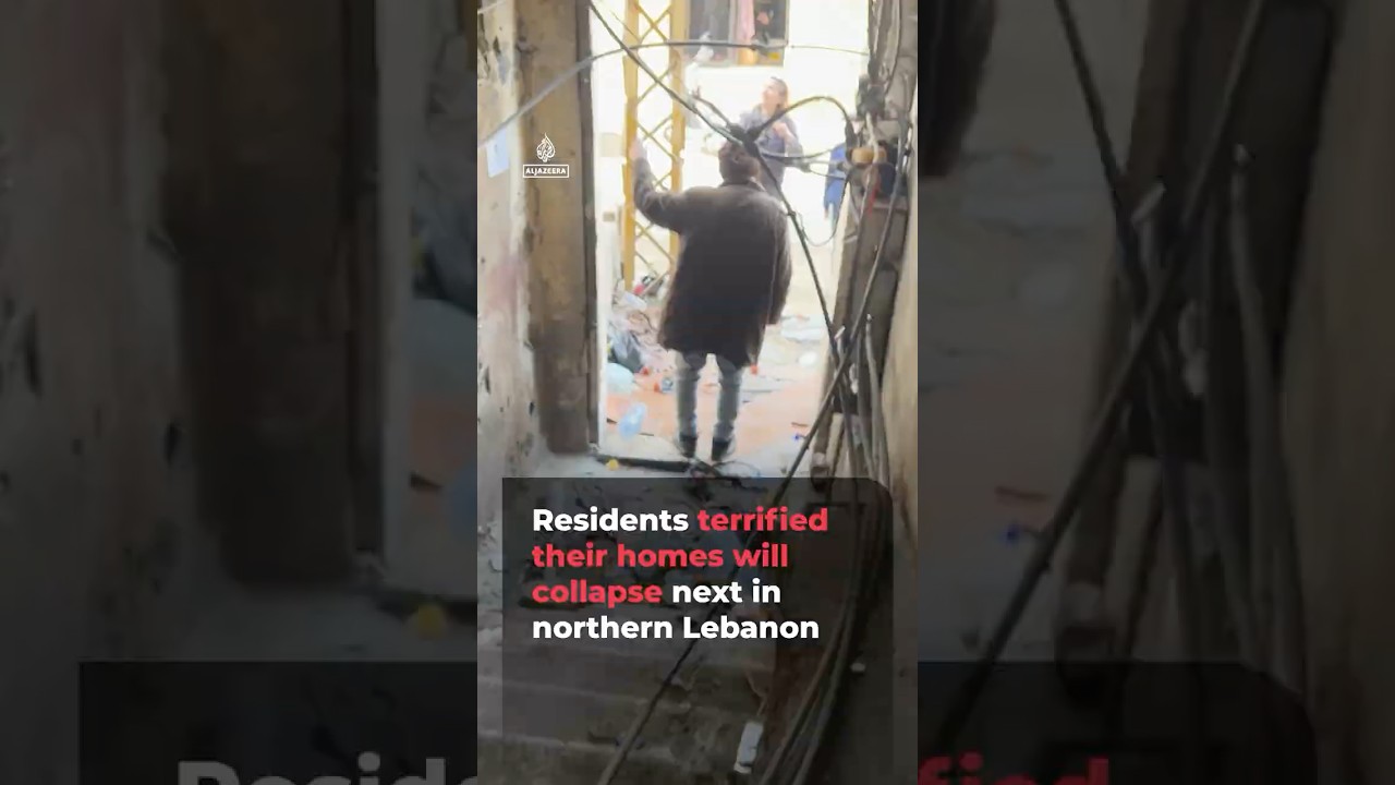 Residents in northern Lebanon terrified their buildings will collapse | AJ #shorts