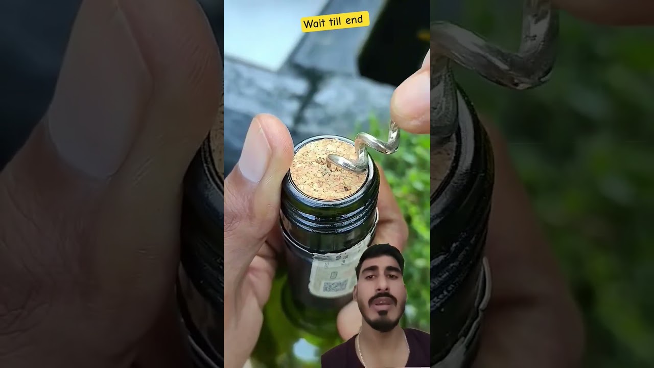 How to open broken wine cap #experiment #asmr #diycrafts #shortvideo